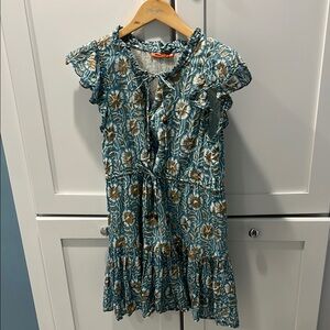 Oliphant Floral Ruffle Sleeve size small Dress